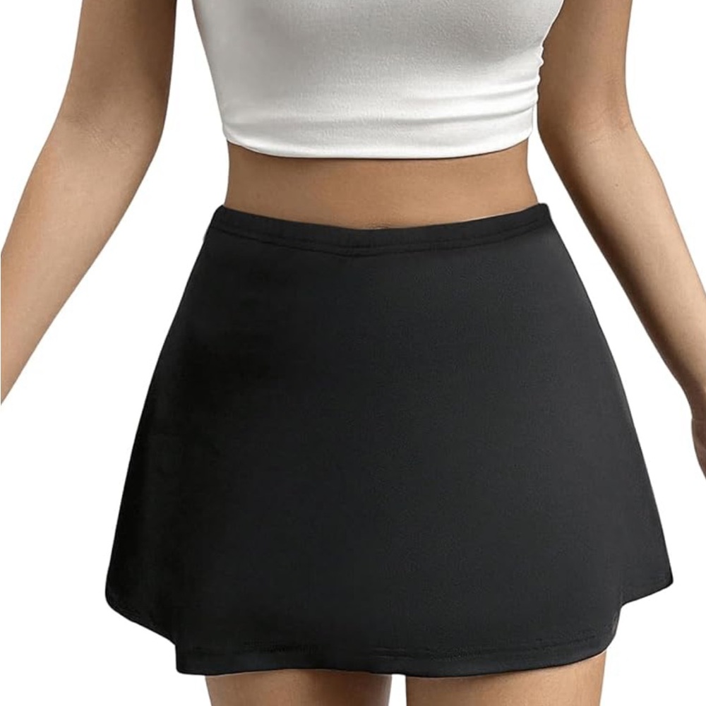 Black Mini Skort
